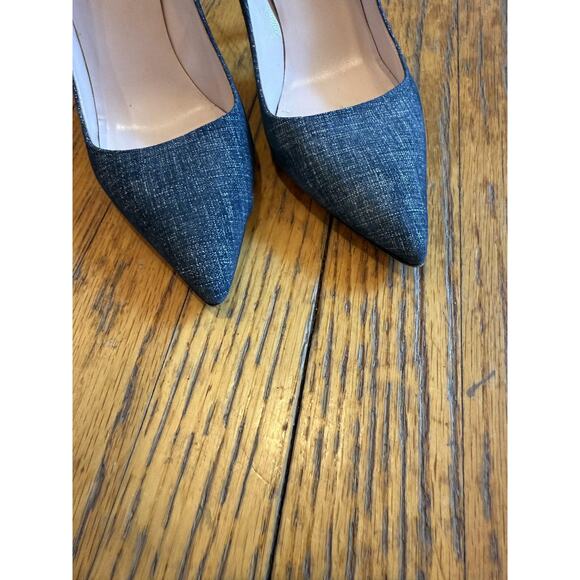 Kate Spade Shoes Womens Size 7B Blue Pointed Toe High Heel Pumps Made Italy - Picture 3 of 8